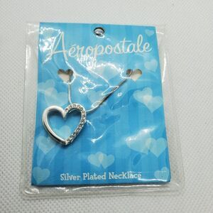 NWT Aeropostale Silver Plated Heart Necklace